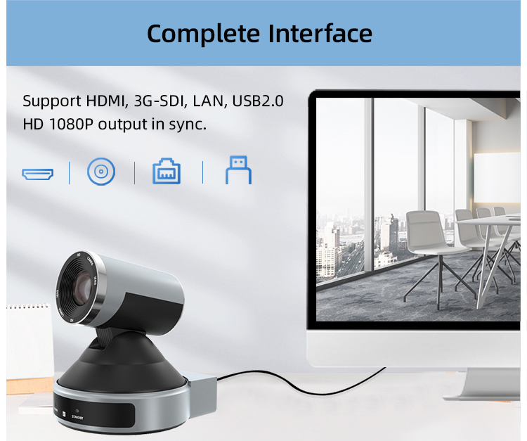 Full HD PTZ Camera for live Streaming online conferences KT-HD91A KT-HD91R Sony 1/1.8 STARVIS CMOS Censor