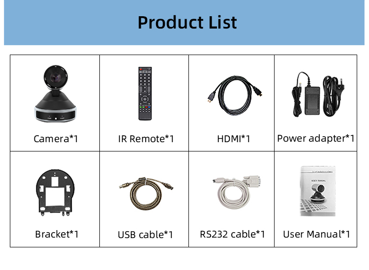 Full HD PTZ Camera for live Streaming online conferences KT-HD91A KT-HD91R Sony 1/1.8 STARVIS CMOS Censor